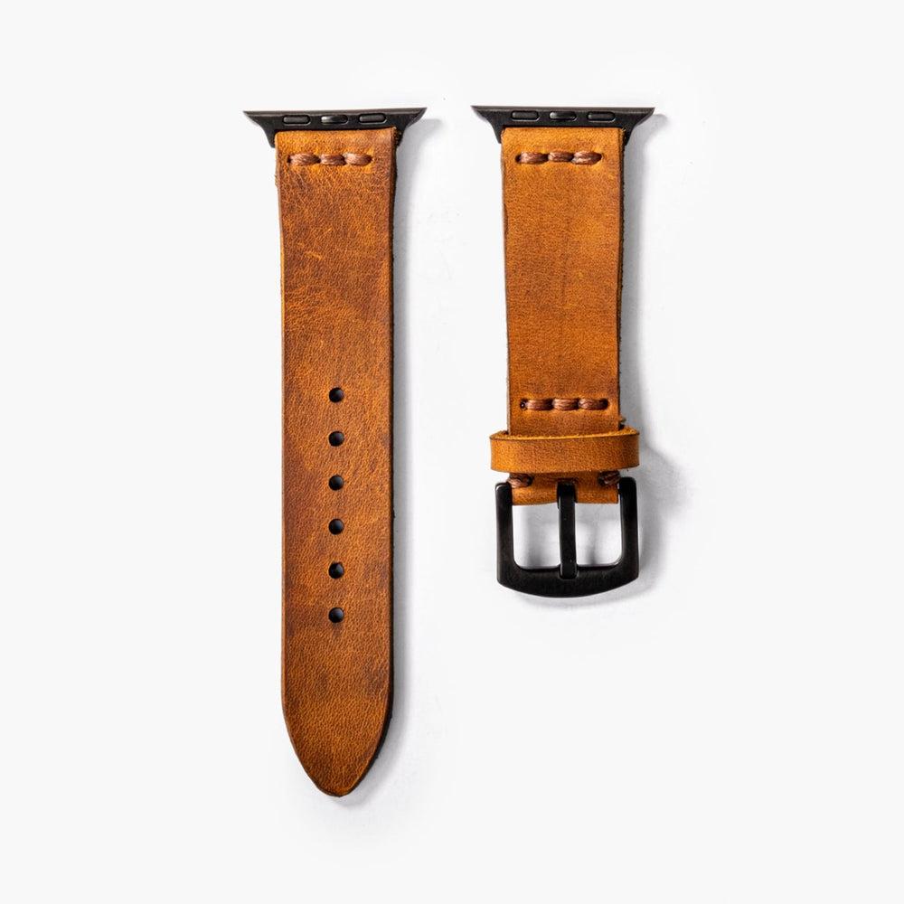 Tek Kat Deri Apple Watch Kayışı – Cat Kullanım — El Yapımı Hakiki Deri | Deri Kordon