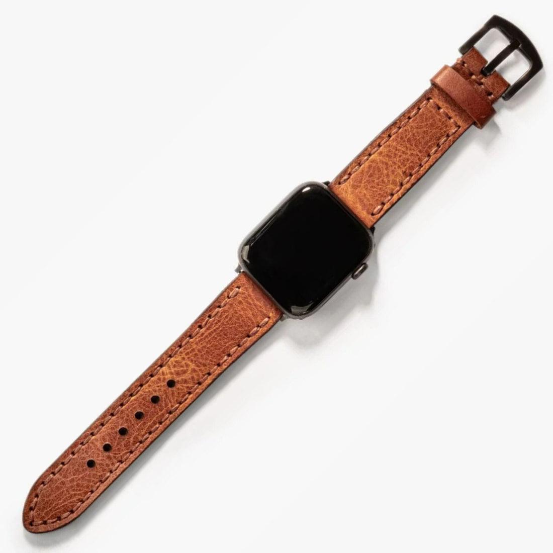 Çift Kat Deri Apple Watch Kayışı deri saat kordonu